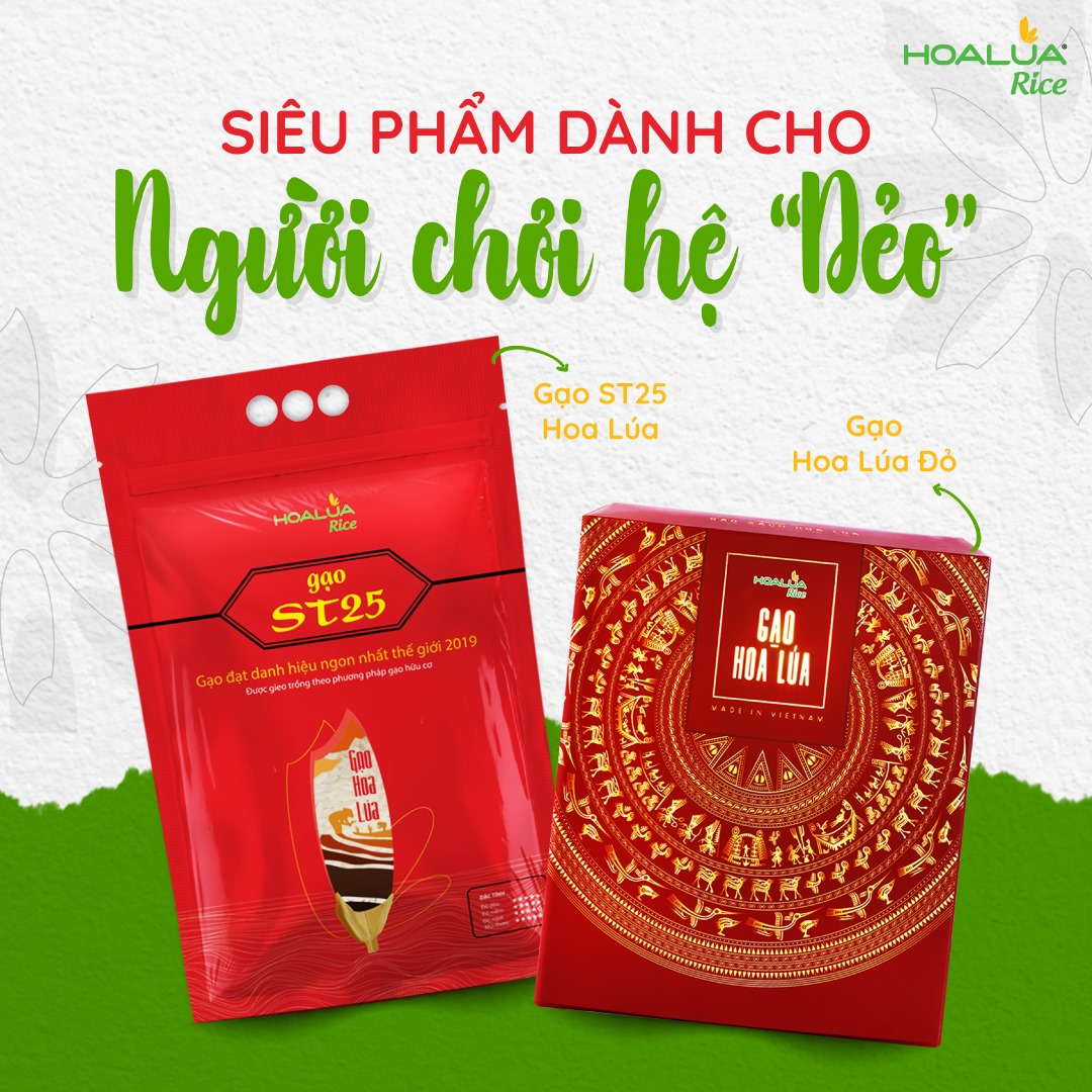 Hình 1.1: Siêu Phẩm Gạo Hoa Lúa Đỏ Loại 5kg/ 2kg - Gạo Hoa Lúa 