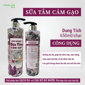 Body Shower - Sữa Tắm Cám Gạo - Chai 650ml