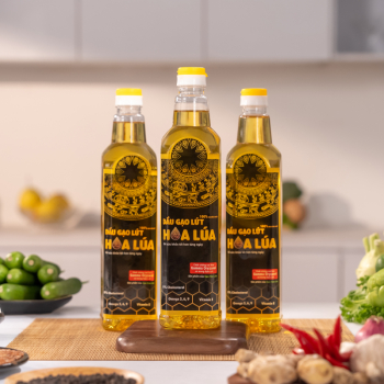 Dầu Gạo Lứt Hoa Lúa - Chai 1 lít Dầu Gạo Lứt Hoa Lúa - Chai 1 lít