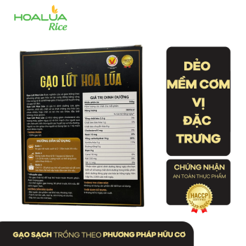 GẠO LỨT HOA LÚA DẺO MỀM, THƠM NGON, GIÀU DINH DƯỠNG (Hộp 2Kg)