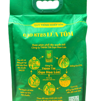 Gạo ST25 Lúa Tôm túi 5kg Gạo ST25 Lúa Tôm túi 5kg