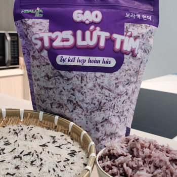 GẠO ST25 LỨT TÍM DẺO MỀM, THƠM NGON, GIÀU DINH DƯỠNG (Túi 2Kg) GẠO ST25 LỨT TÍM DẺO MỀM, THƠM NGON, GIÀU DINH DƯỠNG (Túi 2Kg)