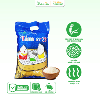 GẠO TẤM ST25 DẺO MỀM, HƯƠNG THƠM ĐẶC TRƯNG (Túi 2Kg)