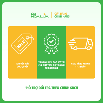 GẠO TÂY NAM BỘ HOA LÚA DẺO ÍT, MỀM CƠM, TƠI XỐP (Túi 5kg)