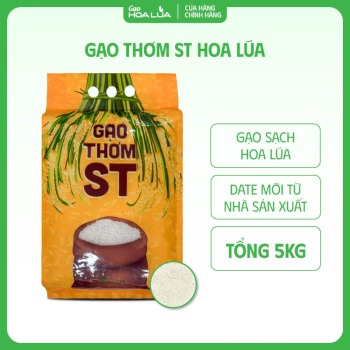[GSM] GẠO THƠM ST DẺO VỪA, MỀM CƠM, THƠM NGON (Túi 5Kg)